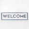 "Welcome" Double Sided Wall Sign