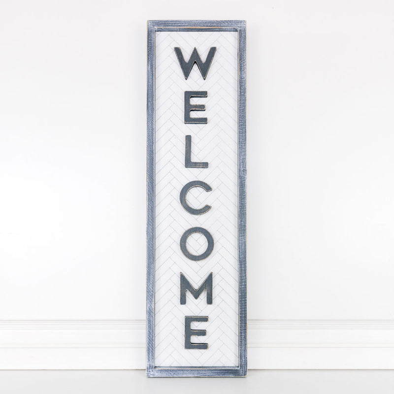 "Welcome" Double Sided Wall Sign