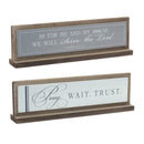Serve The Lord and Trust Wooden Sign