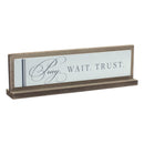 Serve The Lord and Trust Wooden Sign