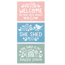 "She Shed" Metal Wall Décor