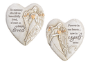 Memorial Pebble Angel Heart Figurines