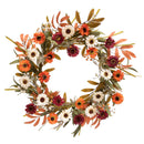 22" Fall Daisy Wreath