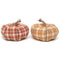 Fall Fest Plaid Plush Pumpkin