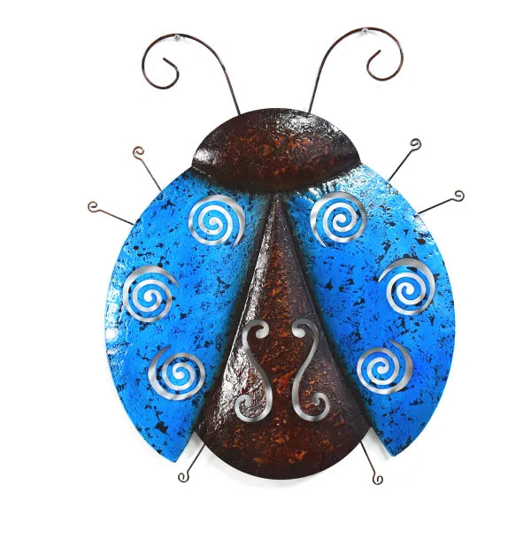 19″ Red, Blue, and Yellow Ladybugs Wall Decor