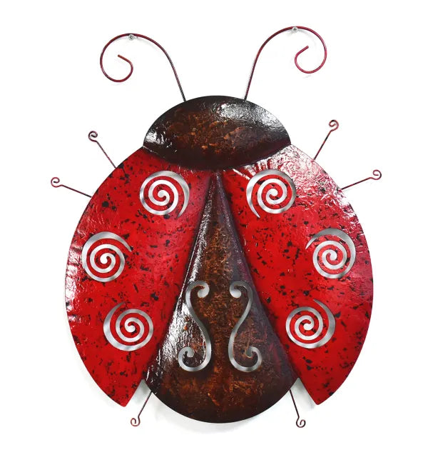 19″ Red, Blue, and Yellow Ladybugs Wall Decor