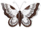 35″ Vintage Butterfly Wall Decor