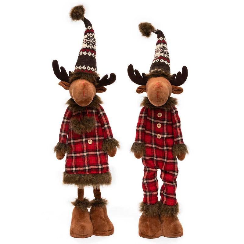 30" Max and Macy Moose Expandable Figurine