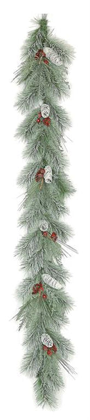 Snow Pine, Cedar, & Berry Garland
