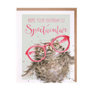 'Spectacular' Owl Birthday Card