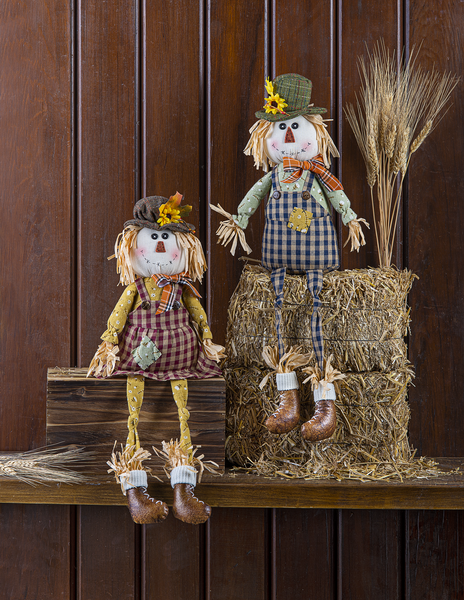 Stuffed Scarecrow Shelfsitters