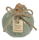 Ceramic Pumpkin Figurines with Sayings
