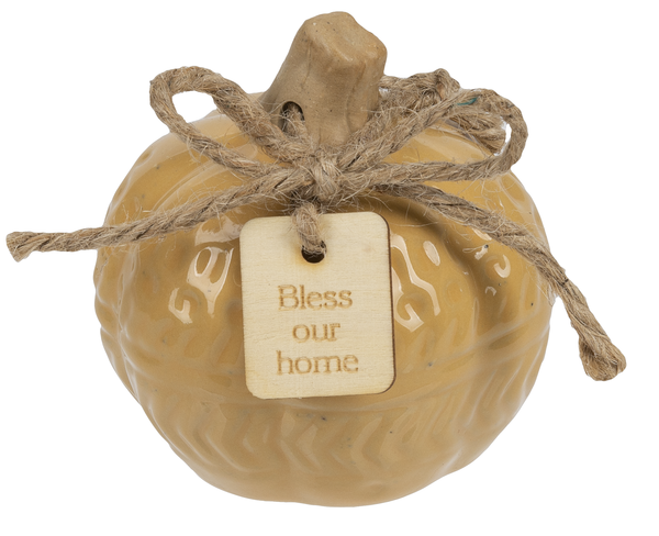 Ceramic Pumpkin Figurines with Sayings