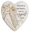 Memorial Pebble Angel Heart Figurines