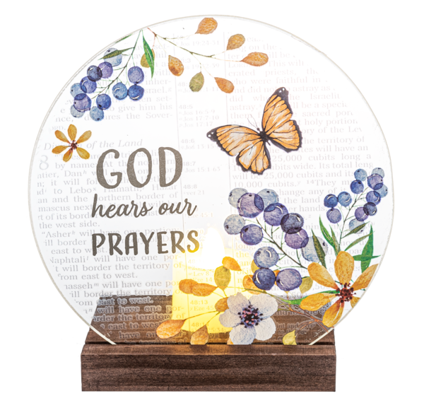 Beauty of the Bible Light Up Glass Plaque