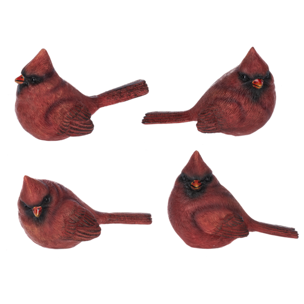 4" Cardinal Figurines