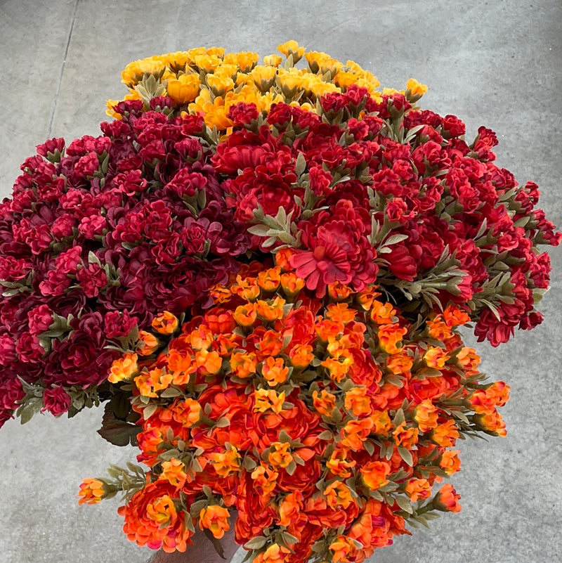 16" Garden Mum Silk Bush