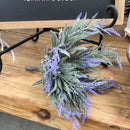 9" Lavender Grass Faux Bush
