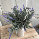9" Lavender Grass Faux Bush
