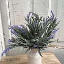 9" Lavender Grass Faux Bush