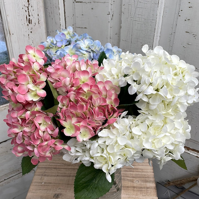 18" Hydrangea Faux Bush